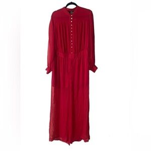 NWT NINA PARKER Trendy Plus Size Button-Front Jumpsuit
Pink Size 16W